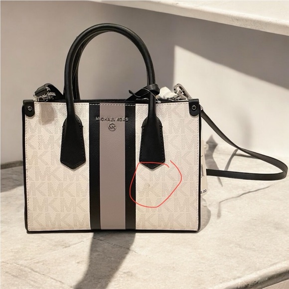 Michael Kors Center Stripe Sachel - Picture 2 of 4